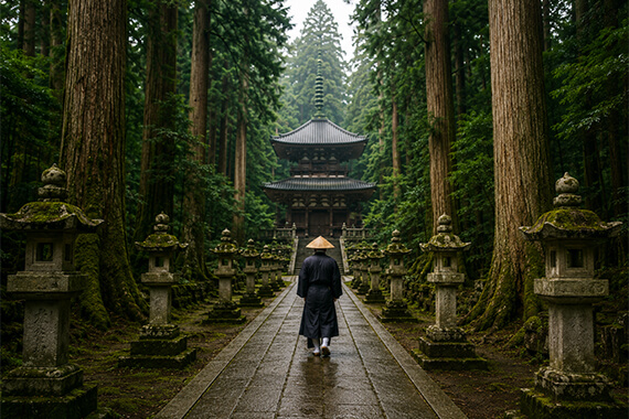 Expérience méditation à Koya-san – nuit en temple